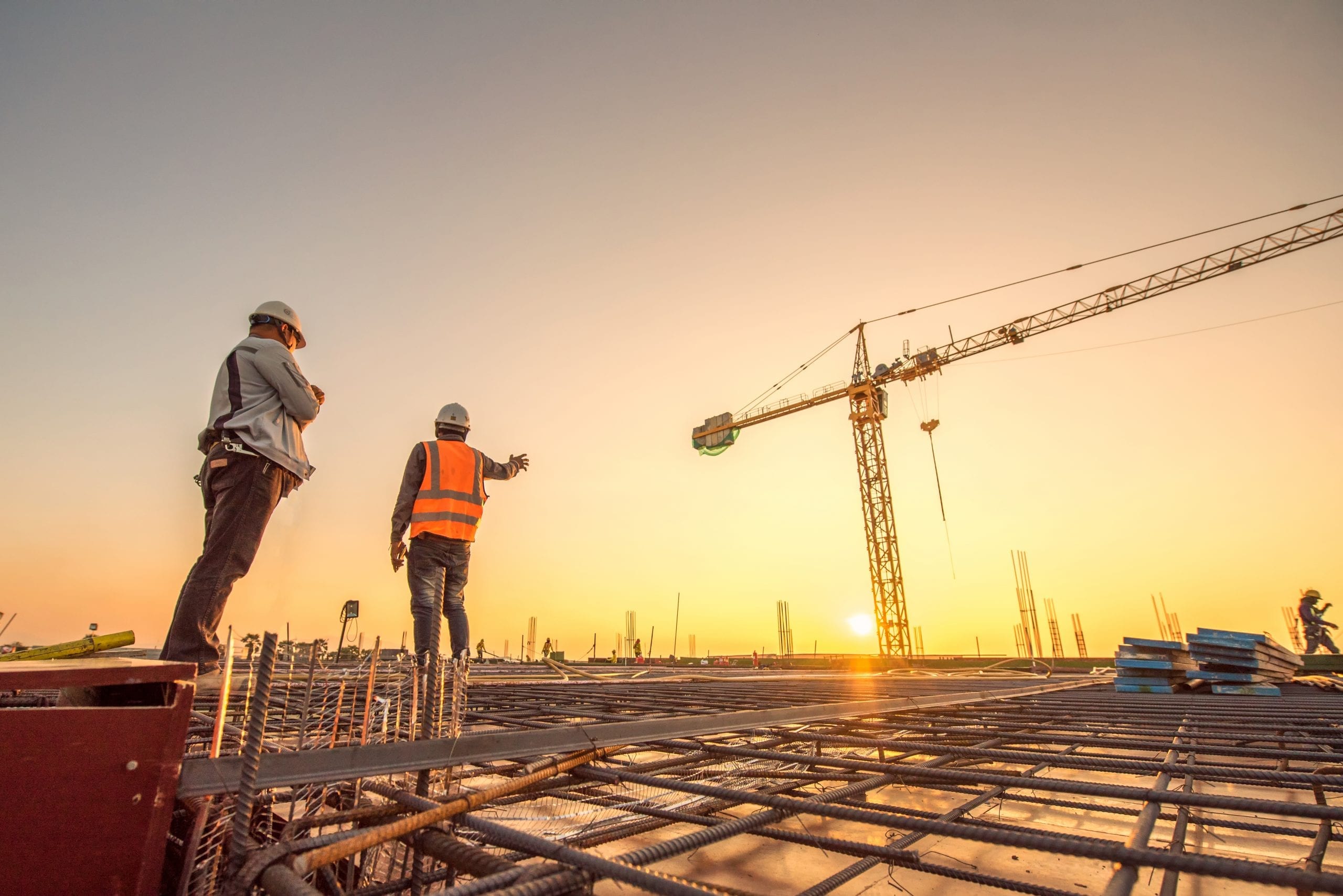 silhouette group of worker and civil engineer in safety uniform Essential Burohappold Engineering